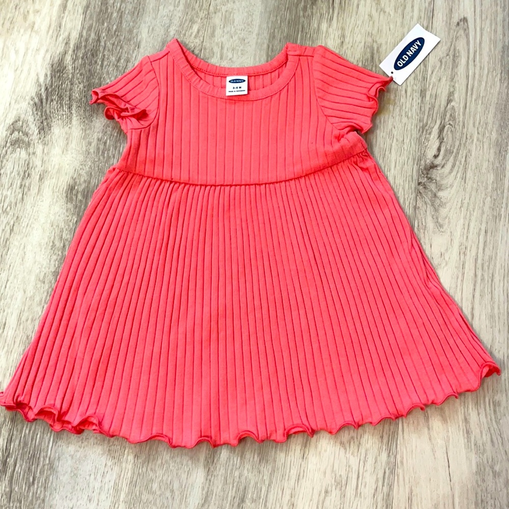 Old navy coral ribbed dress